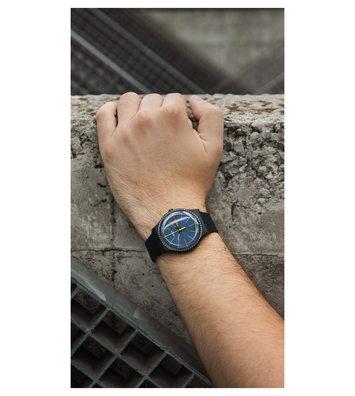 Swatch Watch 41mm - Black Rails