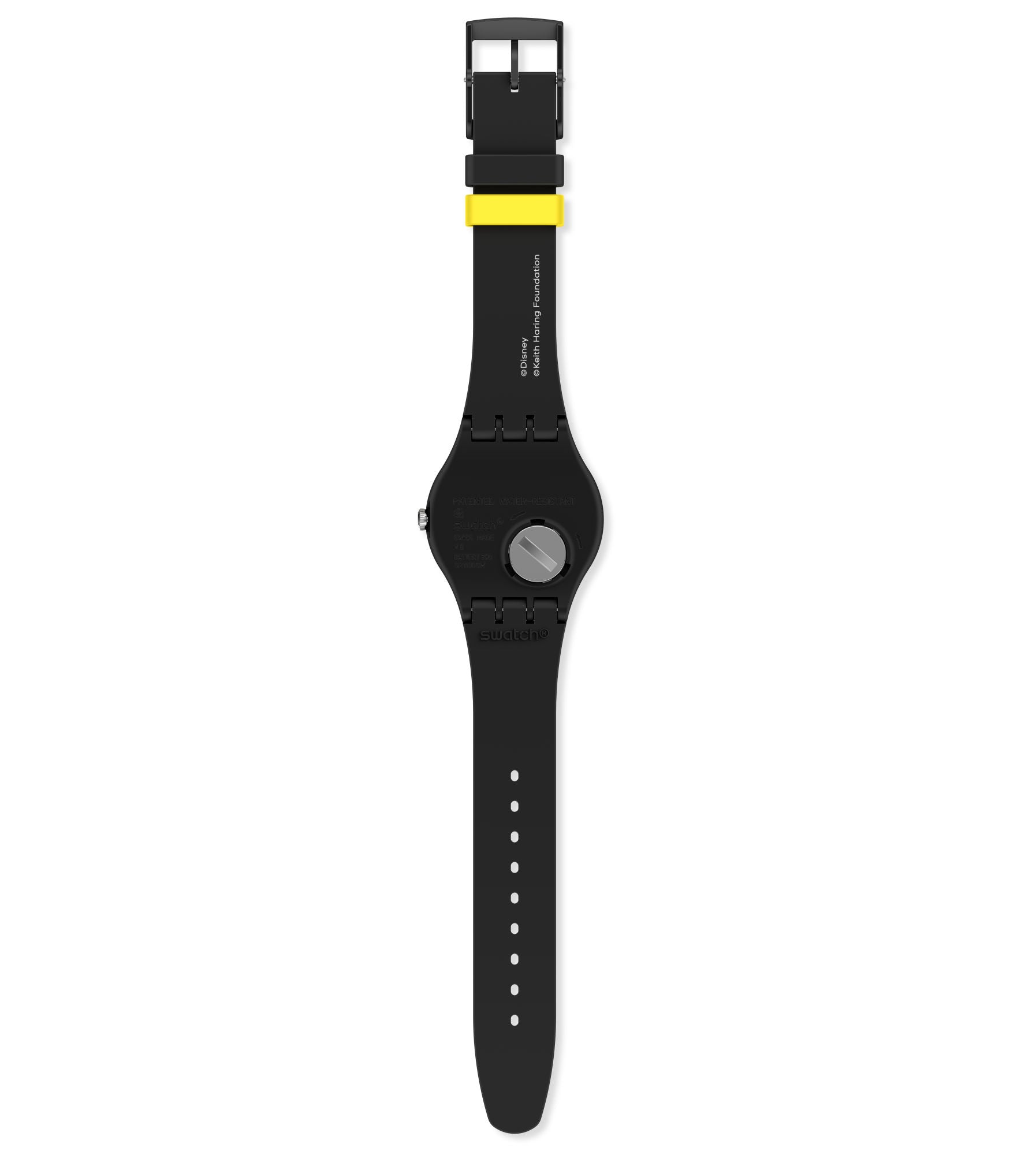 Swatch Watch Mickey Blanc Sur Noir SUOZ337