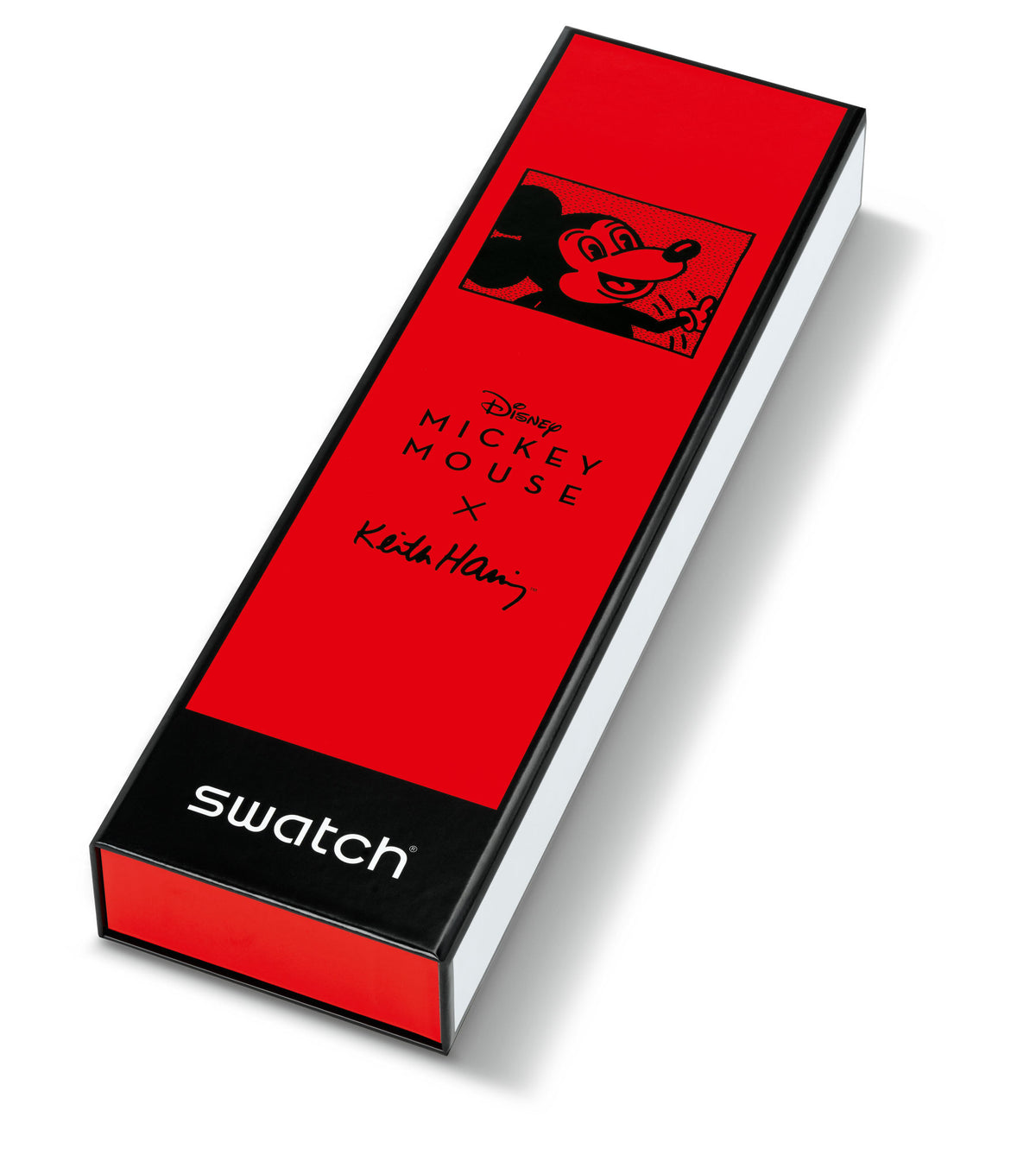 Swatch Watch 41mm - Mickey Blanc Sur Noir