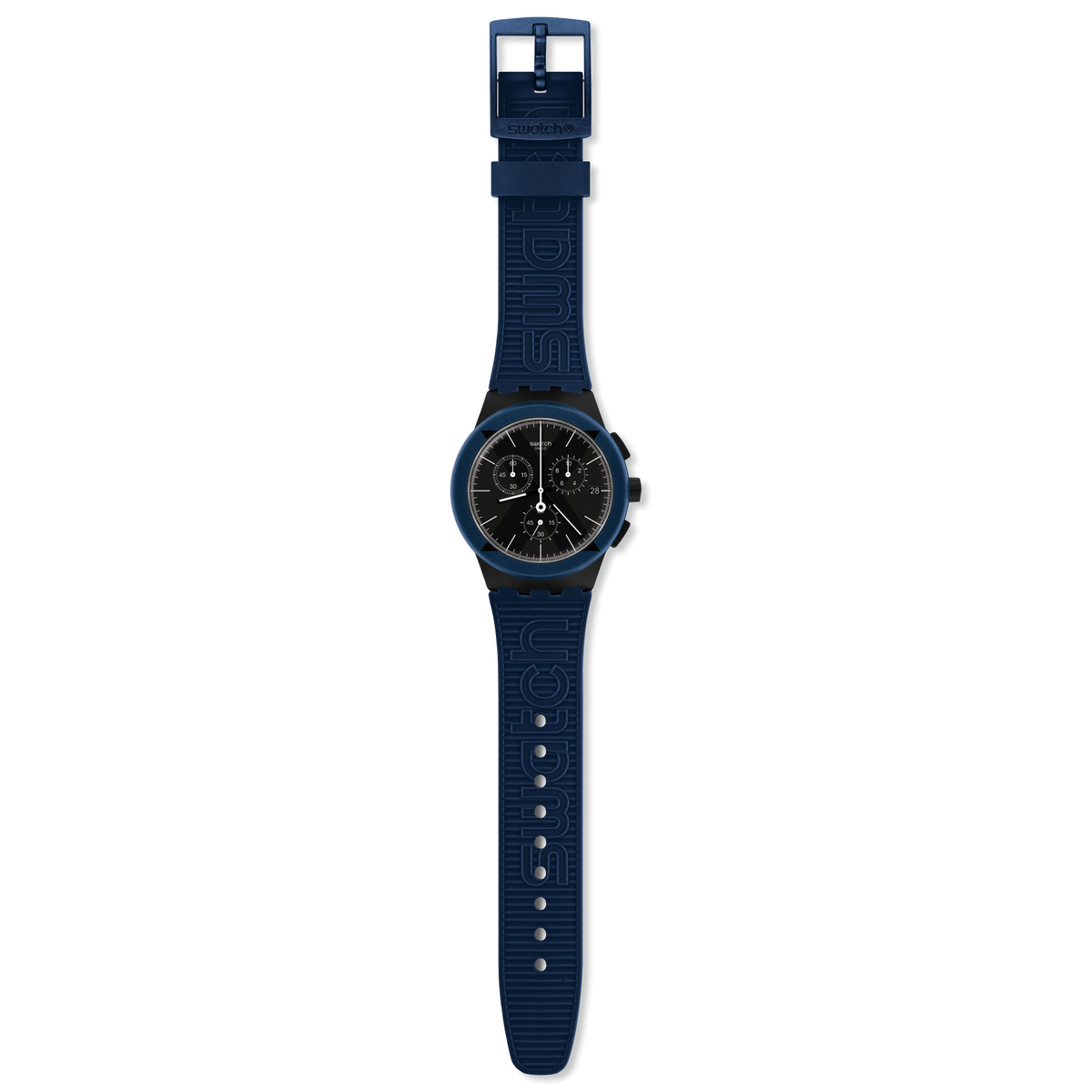 Swatch Watch 42mm Chrono: X-District Blue