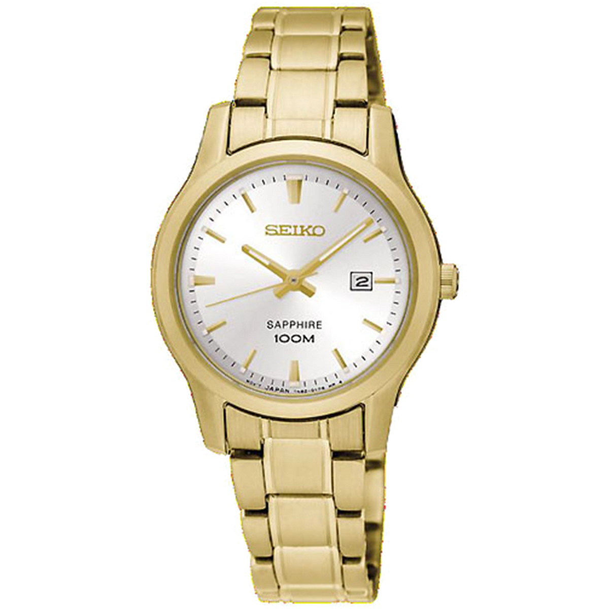 Seiko Watch - Gold Tone with Sapphire Crystal