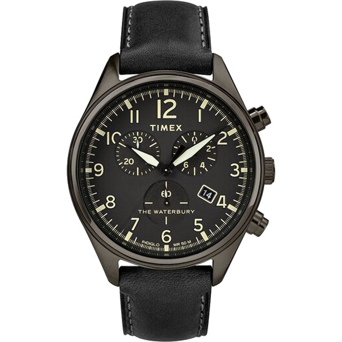 Timex - Waterbury Traditional Chronograph 42mm Leather Strap