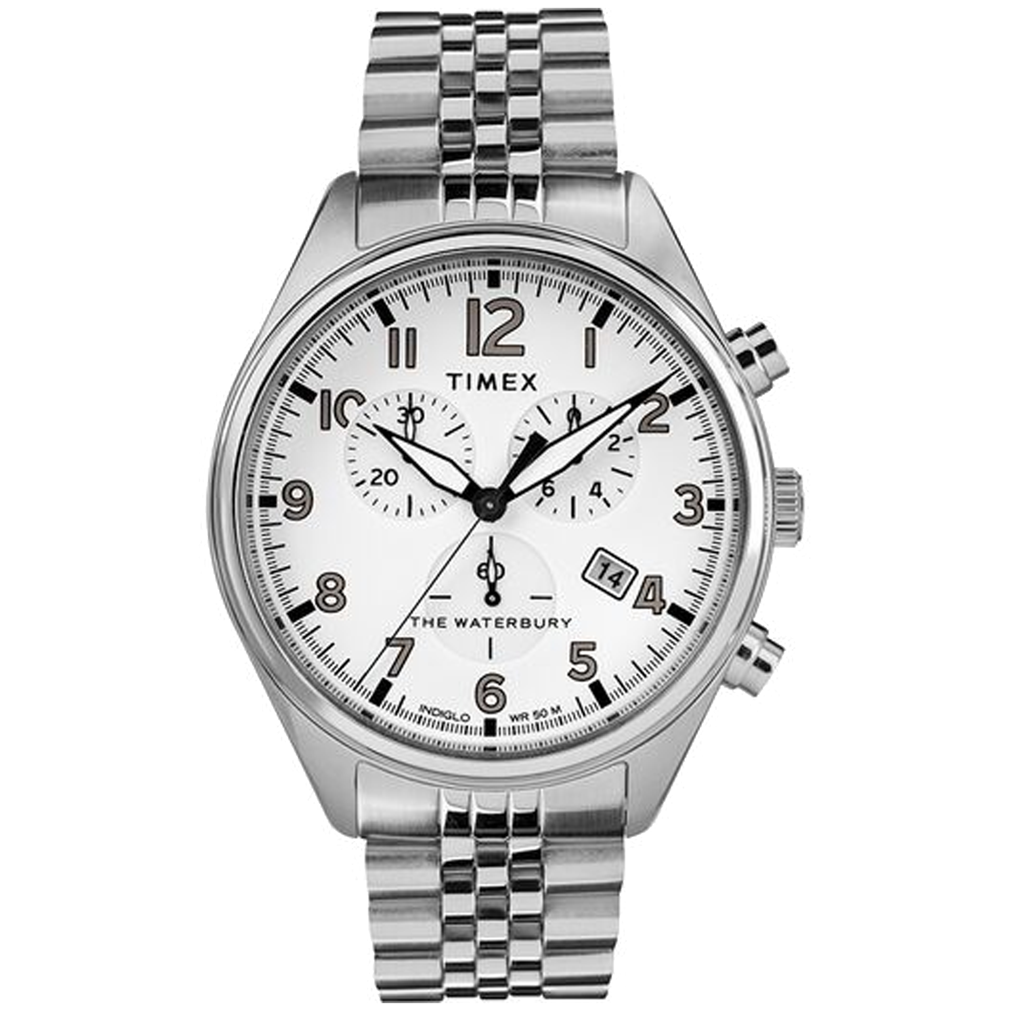 Timex Waterbury Traditional Chronograph 42mm Stainless Steel Bracelet