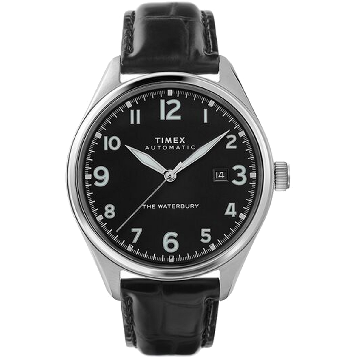 Timex - Waterbury Traditional Automatic 42mm Leather Strap Watch