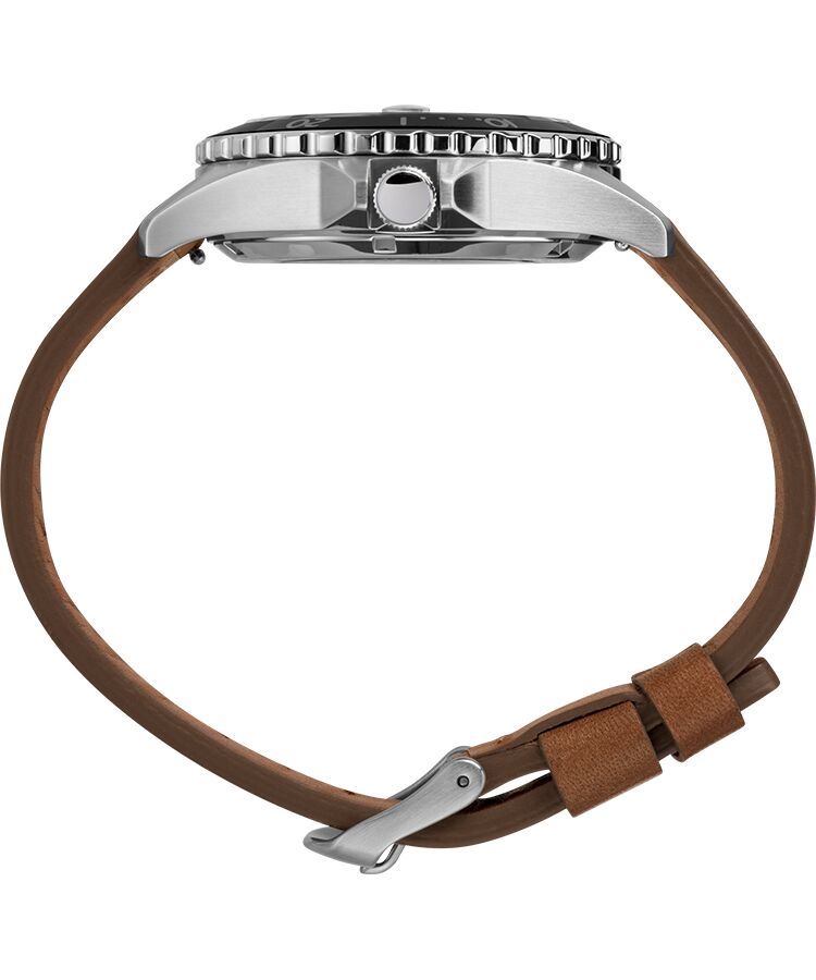 Timex - NAVI XL AUTOMATIC 41MM LEATHER STRAP WATCH TW2U09800