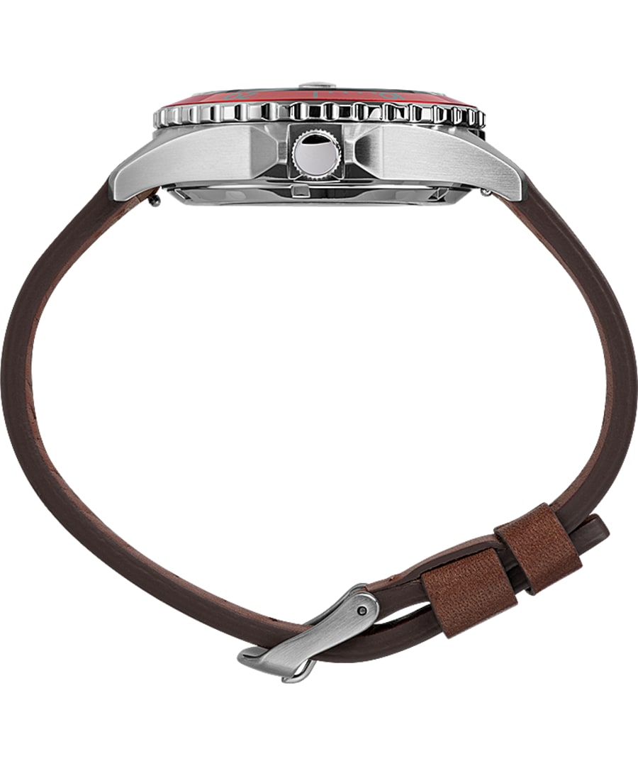 Timex - NAVI XL AUTOMATIC 41MM LEATHER STRAP WATCH TW2U09900