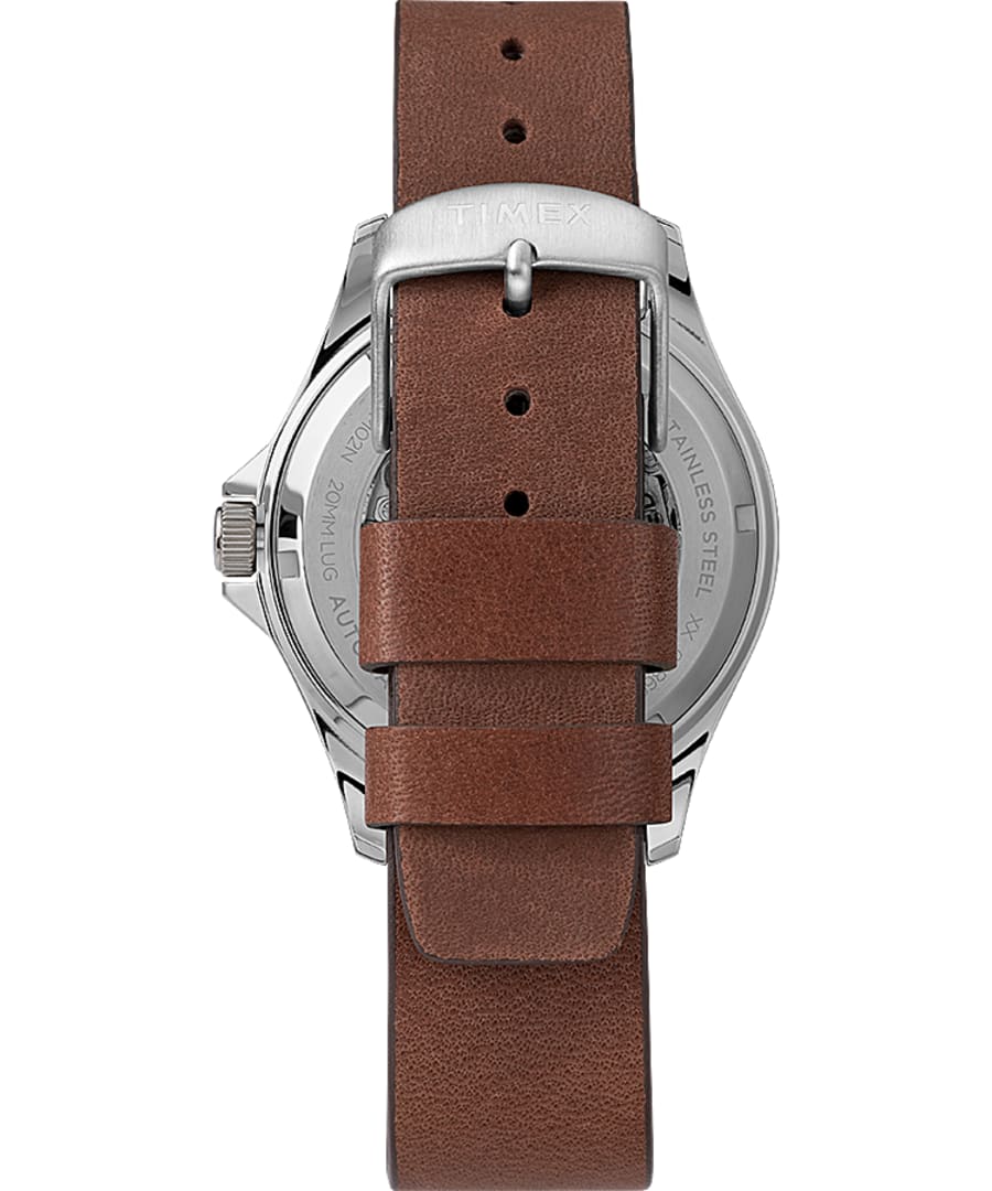 Timex - NAVI XL AUTOMATIC 41MM LEATHER STRAP WATCH TW2U09900