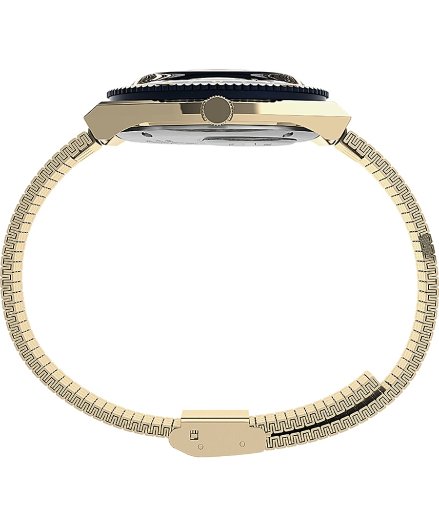 Timex - Q Reissue - Gold with Blue Dial 2U62000