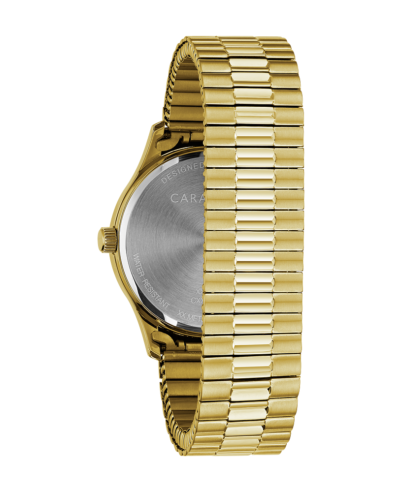 Caravelle Watch - Gold Tone Expansion 44B117