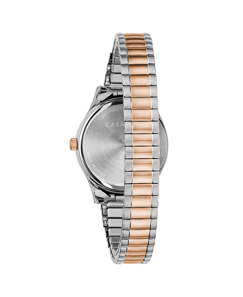 Caravelle Watch - Two-Tone Rose Gold Expansion