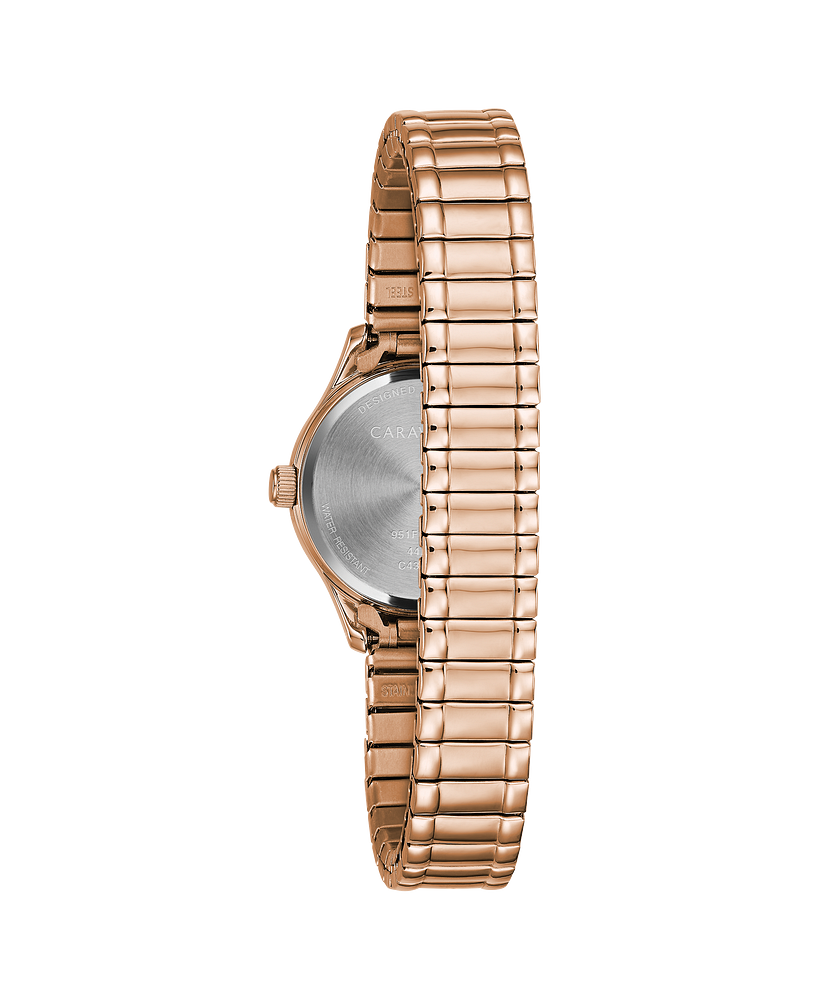 Caravelle Watch - Rose Gold Tone Expansion