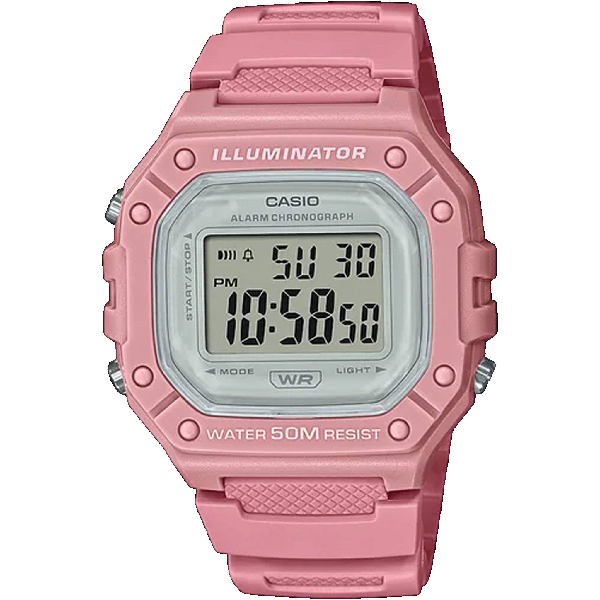 Casio Digital - Pink W218HC-4A
