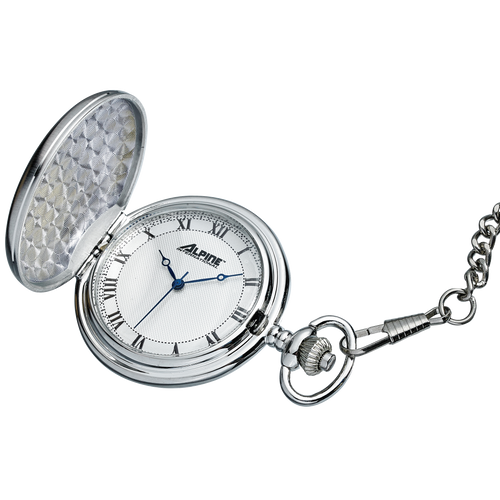 Alpine Quartz Pocket Watch - Silver