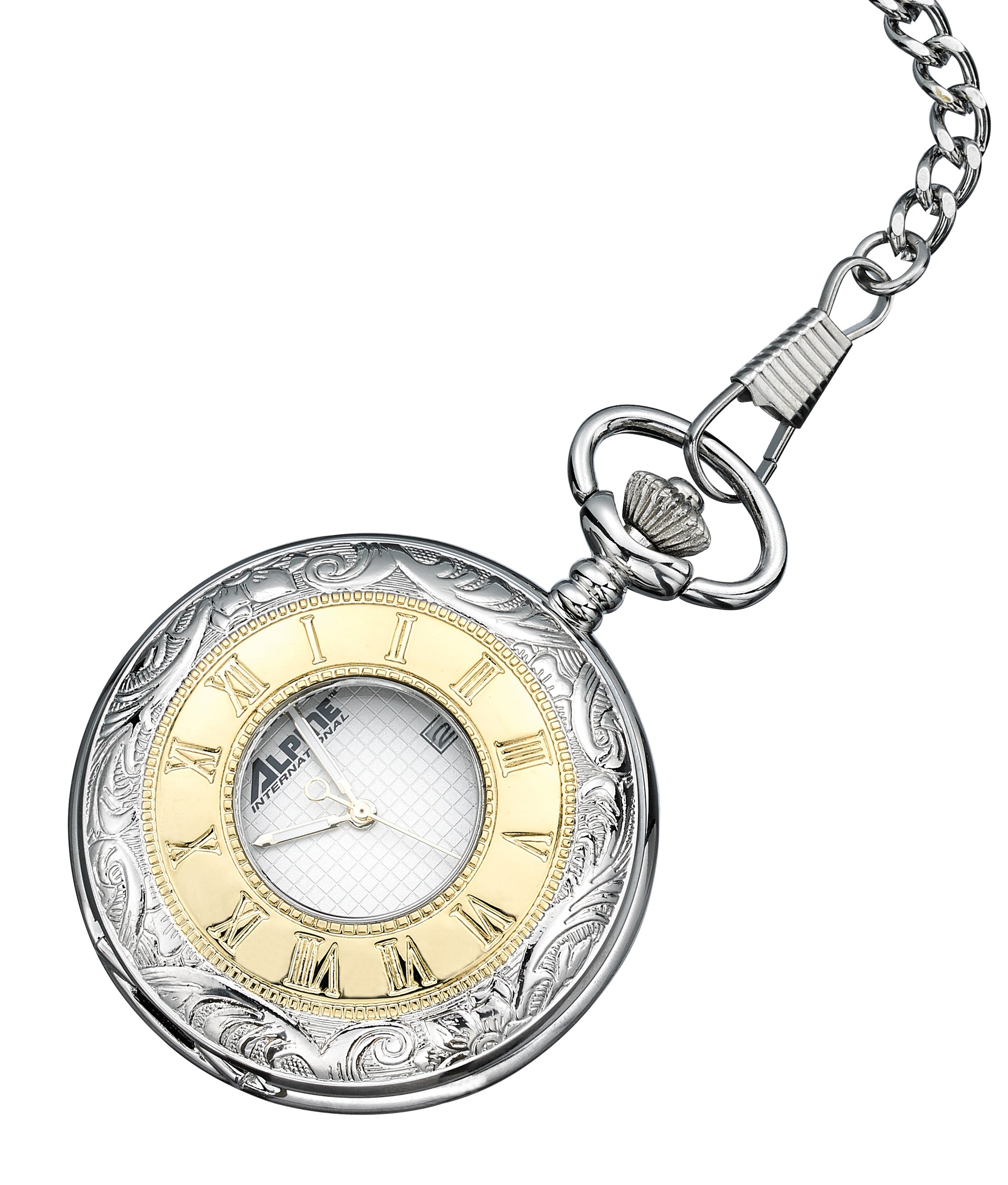 Alpine Quartz Pocket Watch - Two Tone
