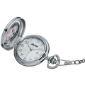 Alpine Quartz Pocket Watch - Silver with Photoframe