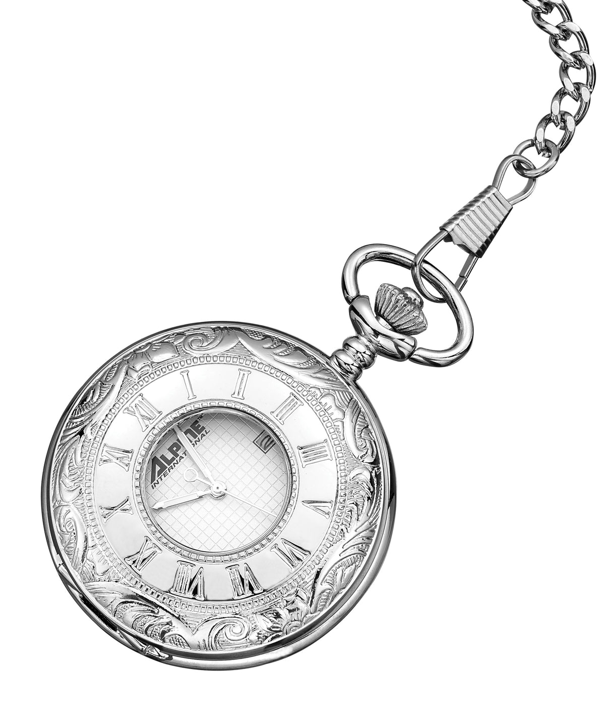 Alpine Quartz Pocket Watch - Silver