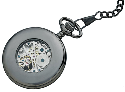 Alpine Mechanical Pocket Watch - Gunmetal