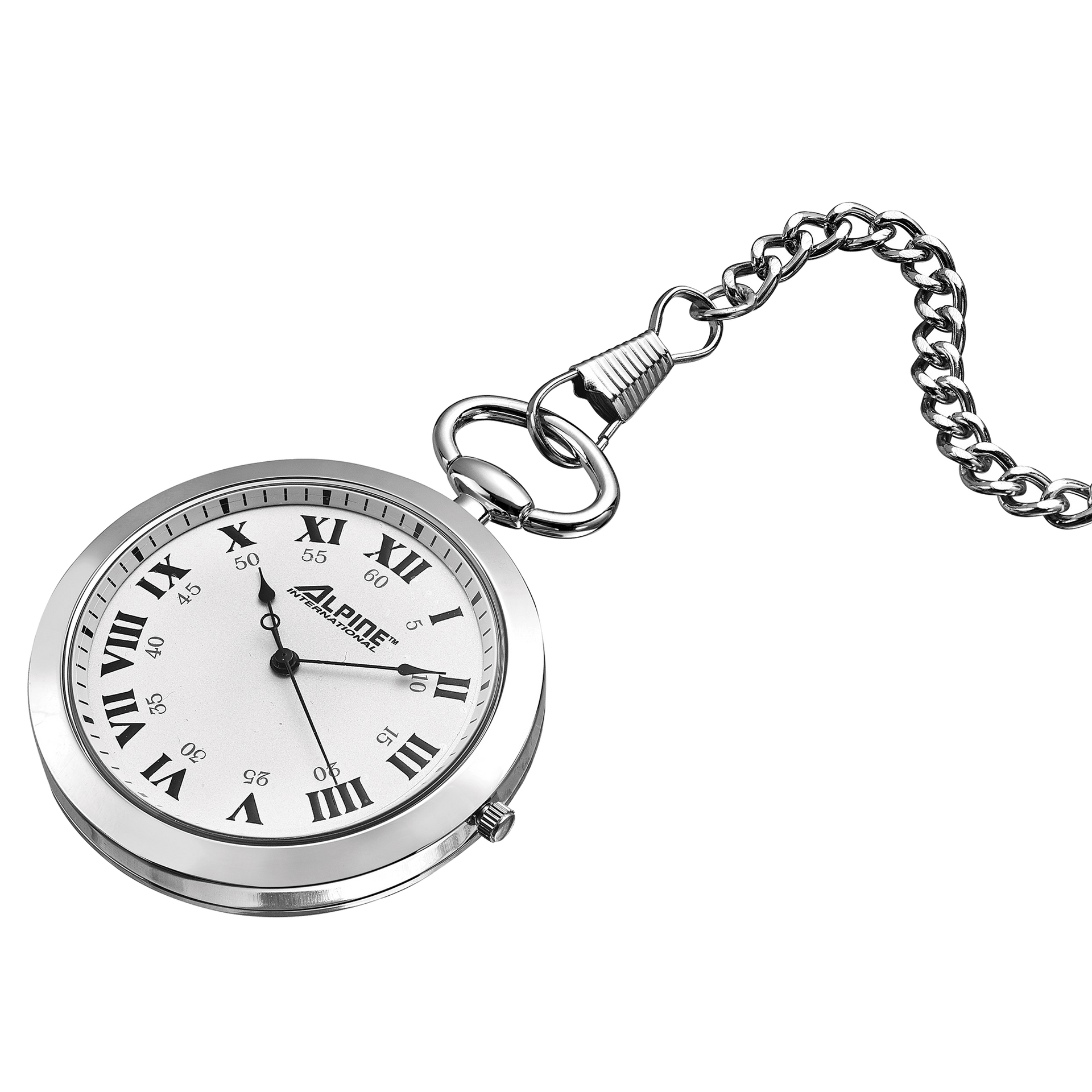 Alpine Quartz Pocket Watch Silver - Main Image
