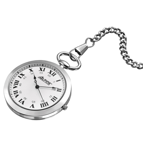 Alpine Quartz Pocket Watch - Silver