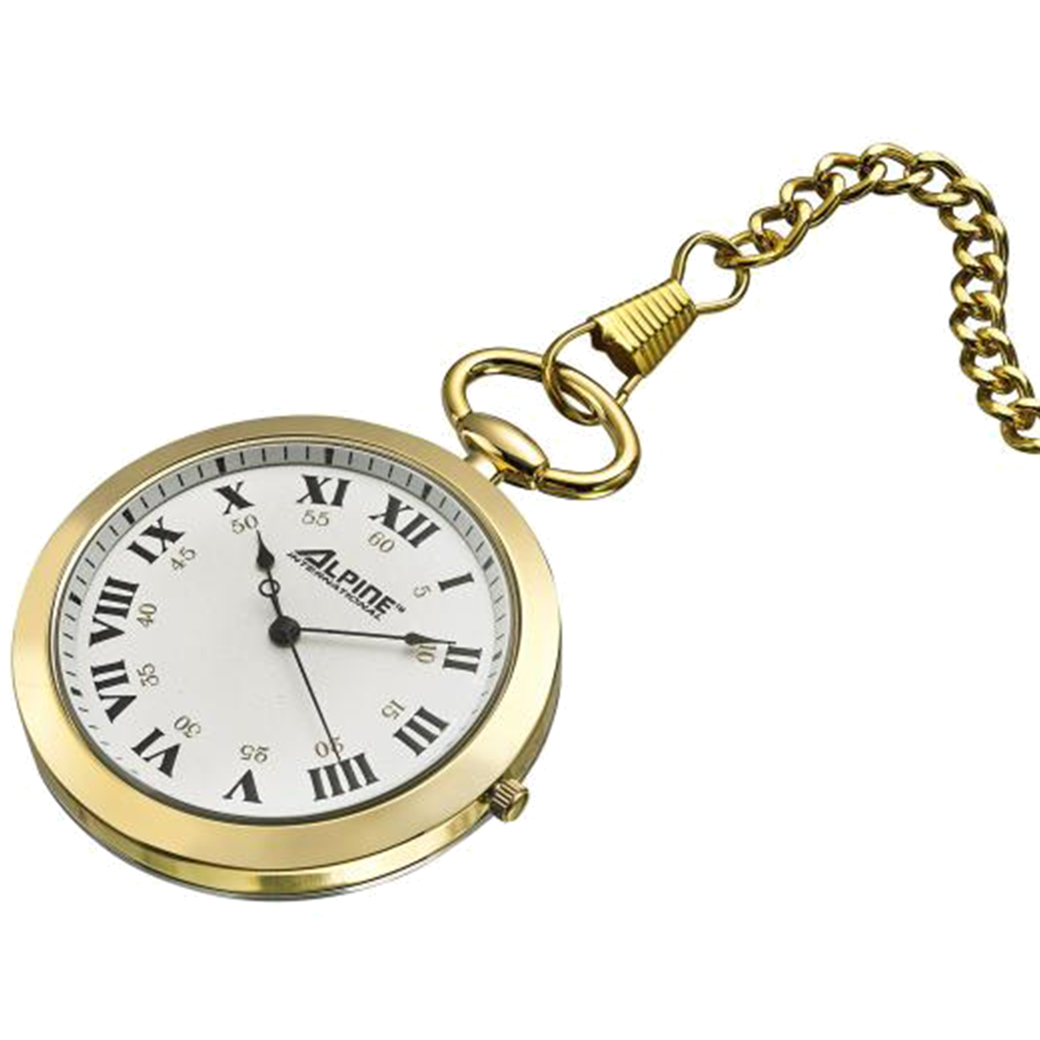 Alpine Quartz Pocket Watch - Gold Tone