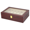 STRAPSCO - Wood Watch Box for 12 Watches
