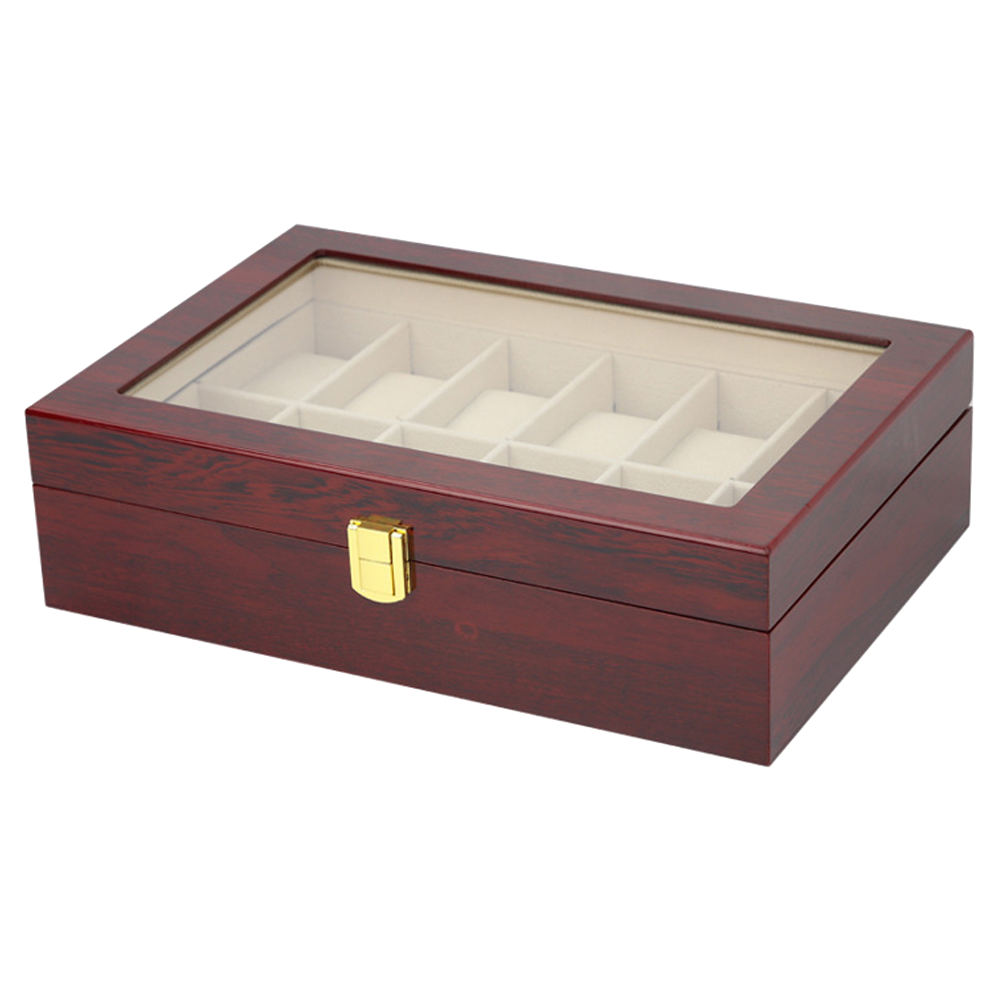STRAPSCO - Wood Watch Box for 12 Watches