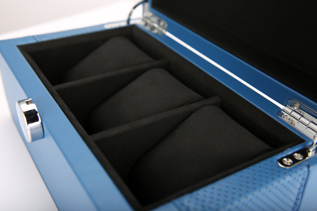 Benson Black Series - Leather 3 Watch Case