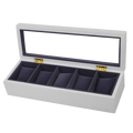 STRAPSCO - White Watch Case for 5 Watches