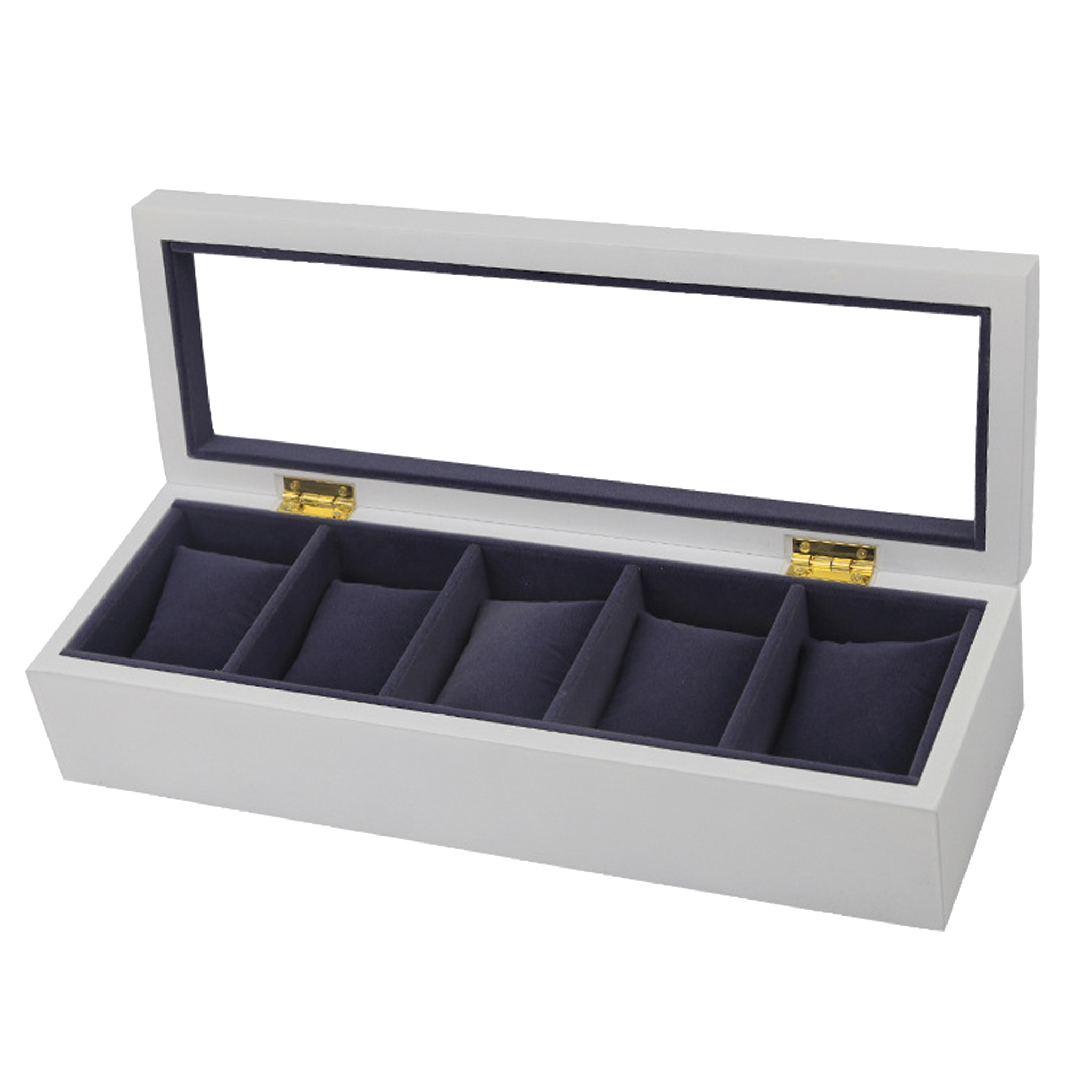 STRAPSCO - White Watch Case for 5 Watches