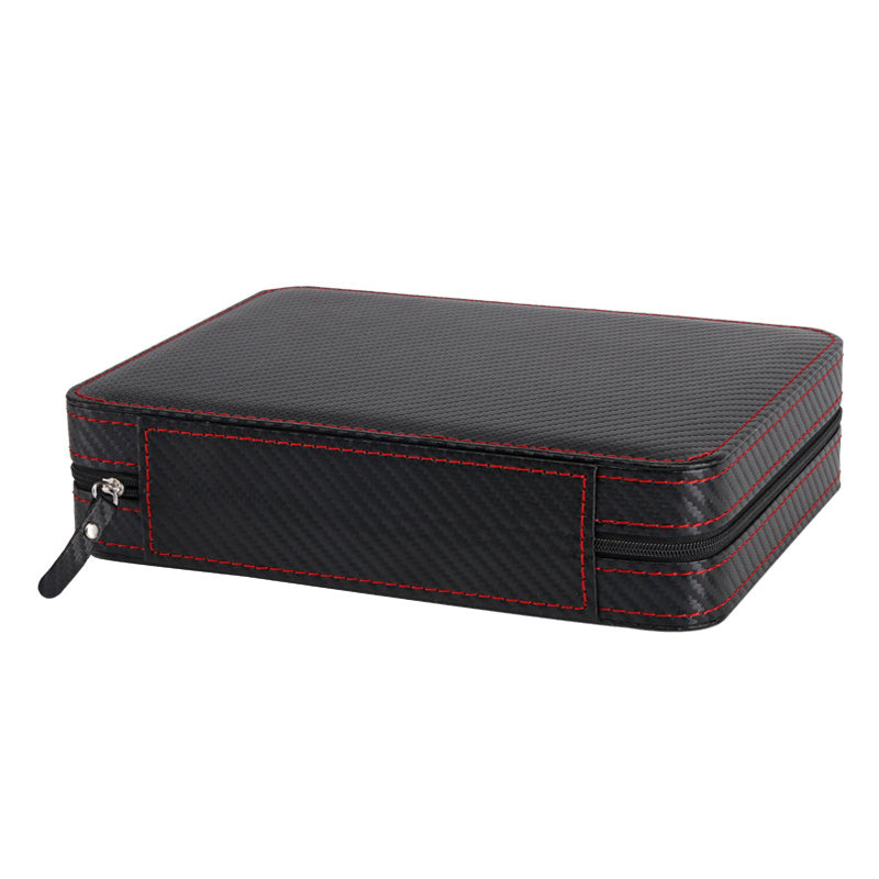 STRAPSCO - Carbon Fibre Watch Case for 8 Watches