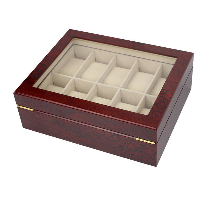 STRAPSCO - Wood Watch Box for 10 Watches