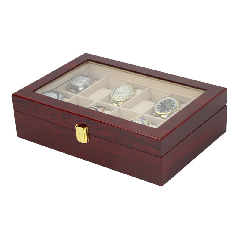 STRAPSCO - Wood Watch Box for 12 Watches