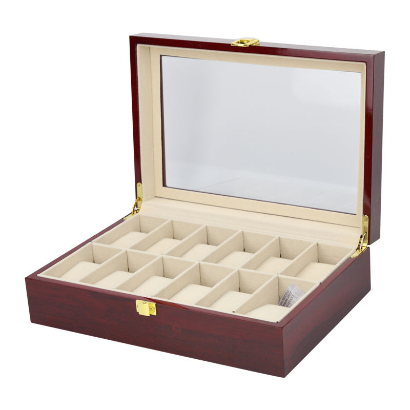 STRAPSCO - Wood Watch Box for 12 Watches