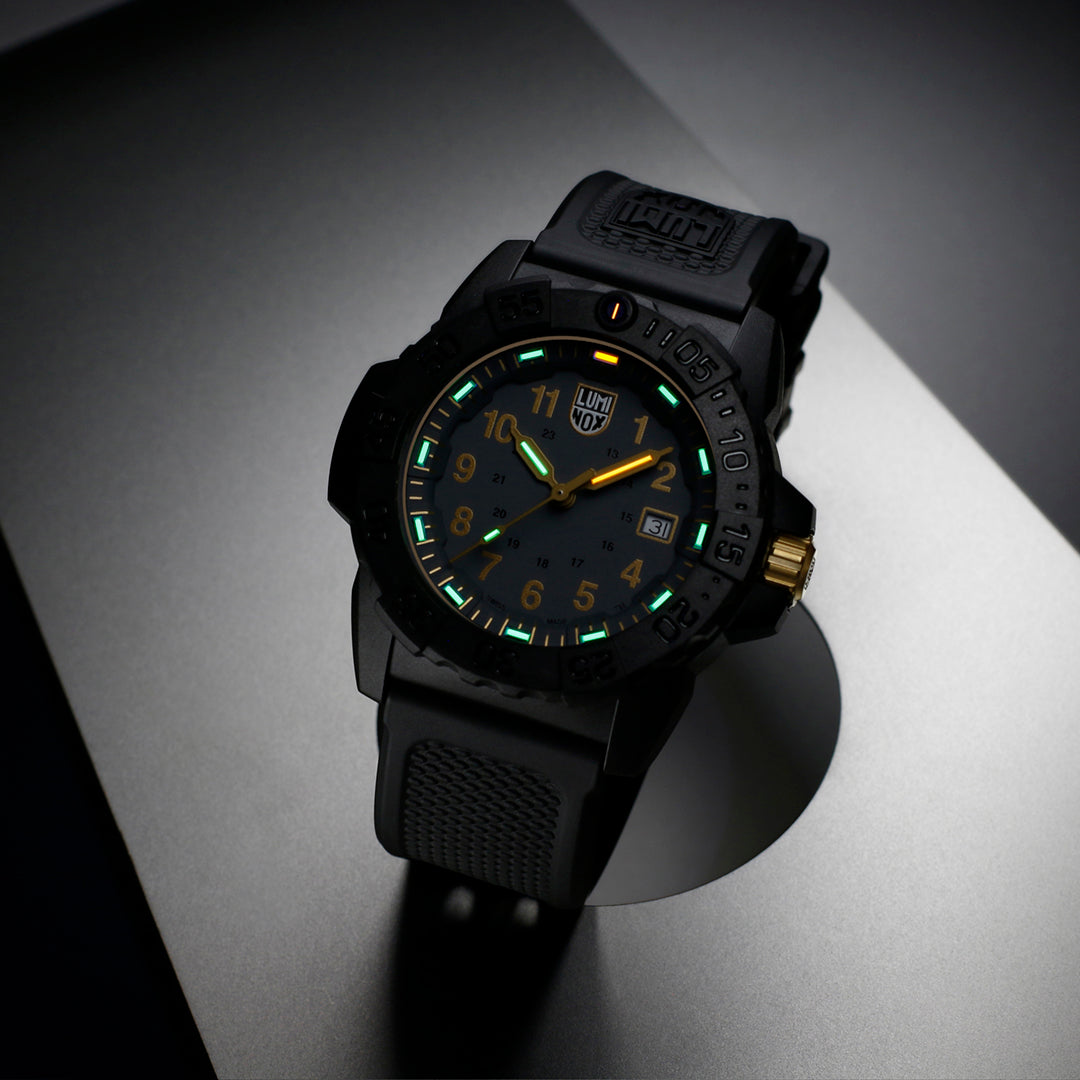 Luminox Navy Seal Watch - 3500 Series Black & Gold
