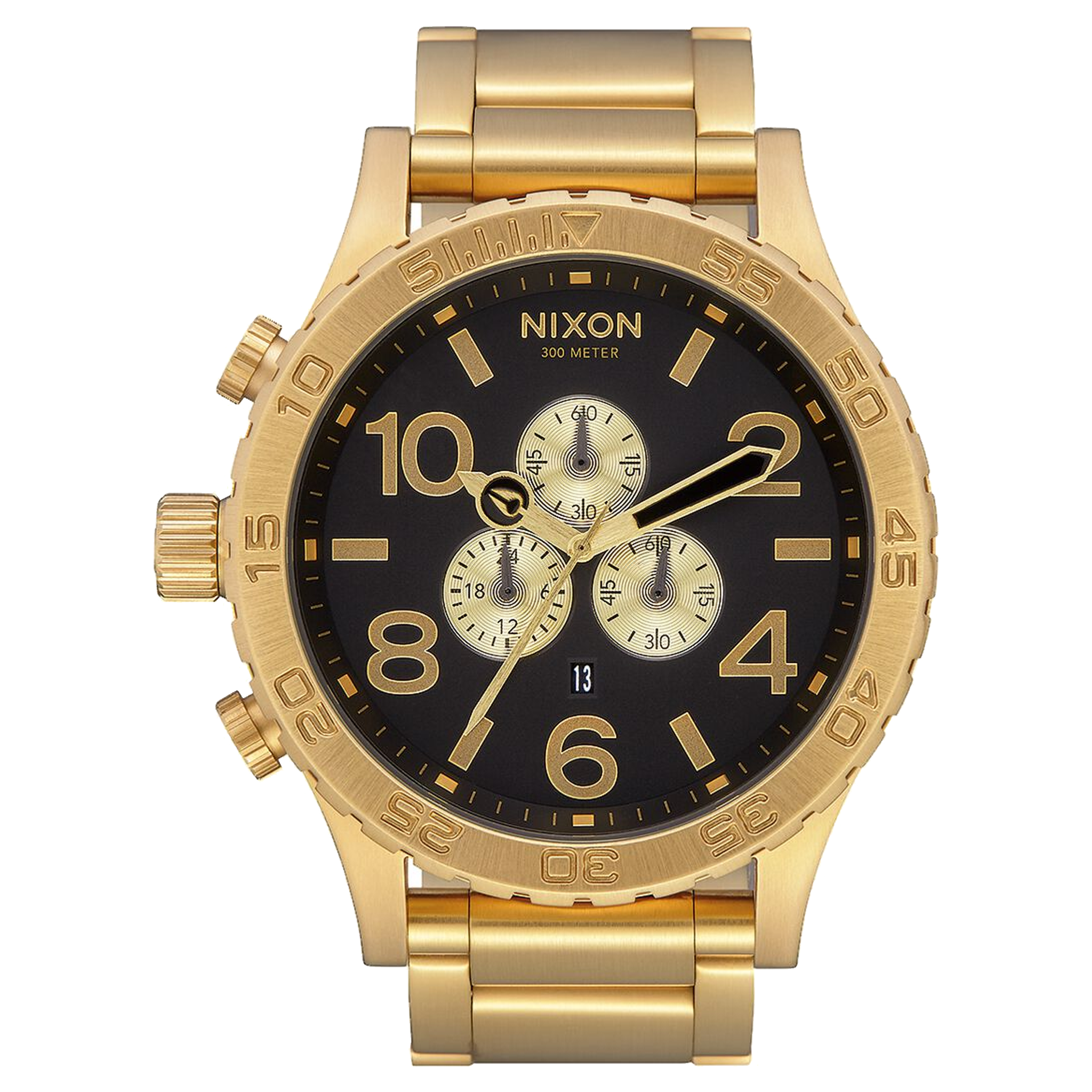 Nixon Watch 51 30 Chrono All Gold Black A083 510