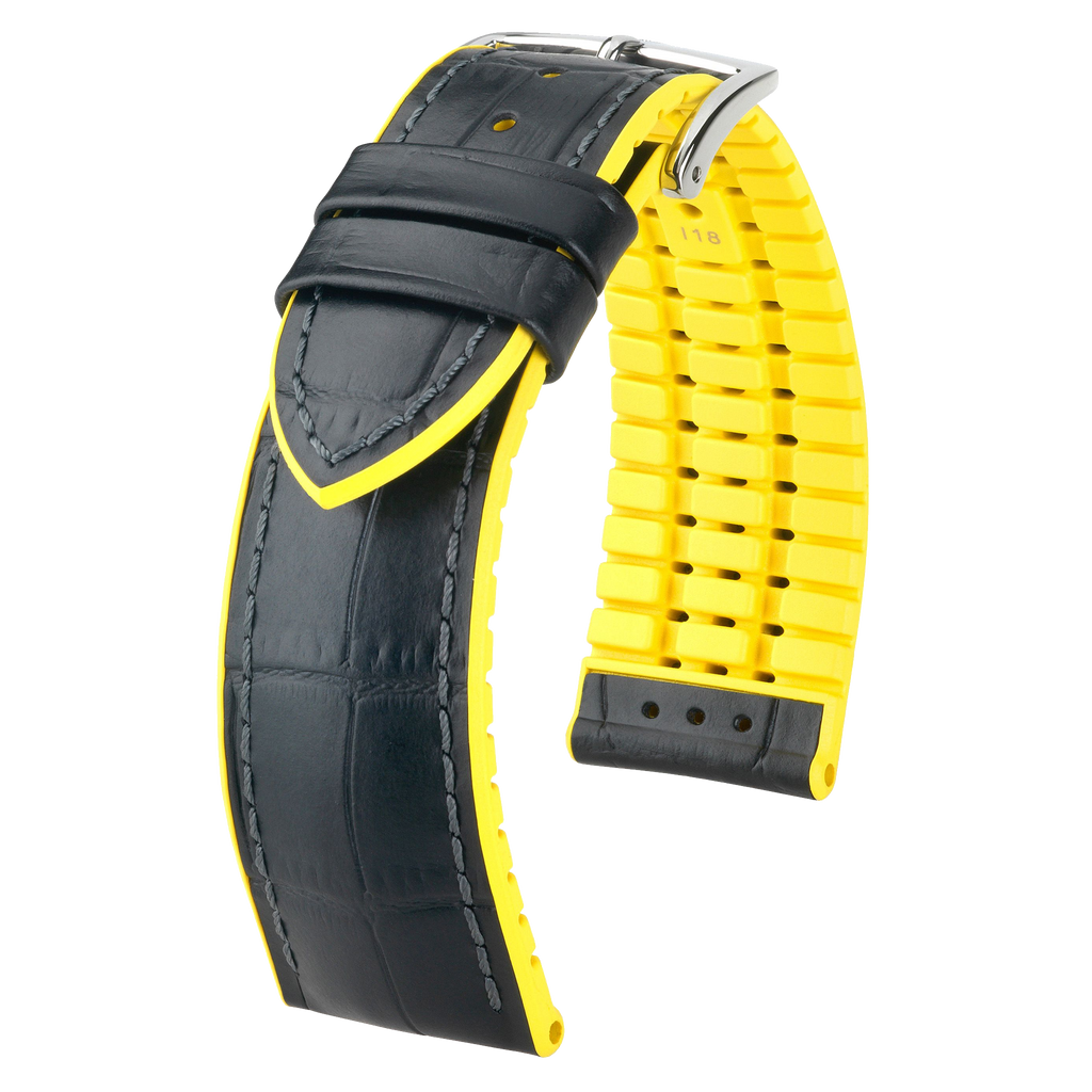 Hirsch Andy Alligator Embossed Performance Watch Strap