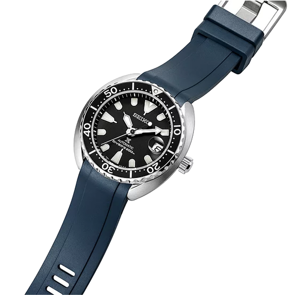 Crafter Blue - Fitted End Rubber Strap for Seiko MM200 & Mini Turtle