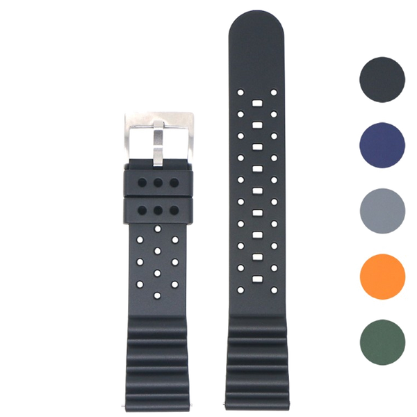 STRAPSCO Dassari FKM Diver Rubber strap Halifax Watch Company