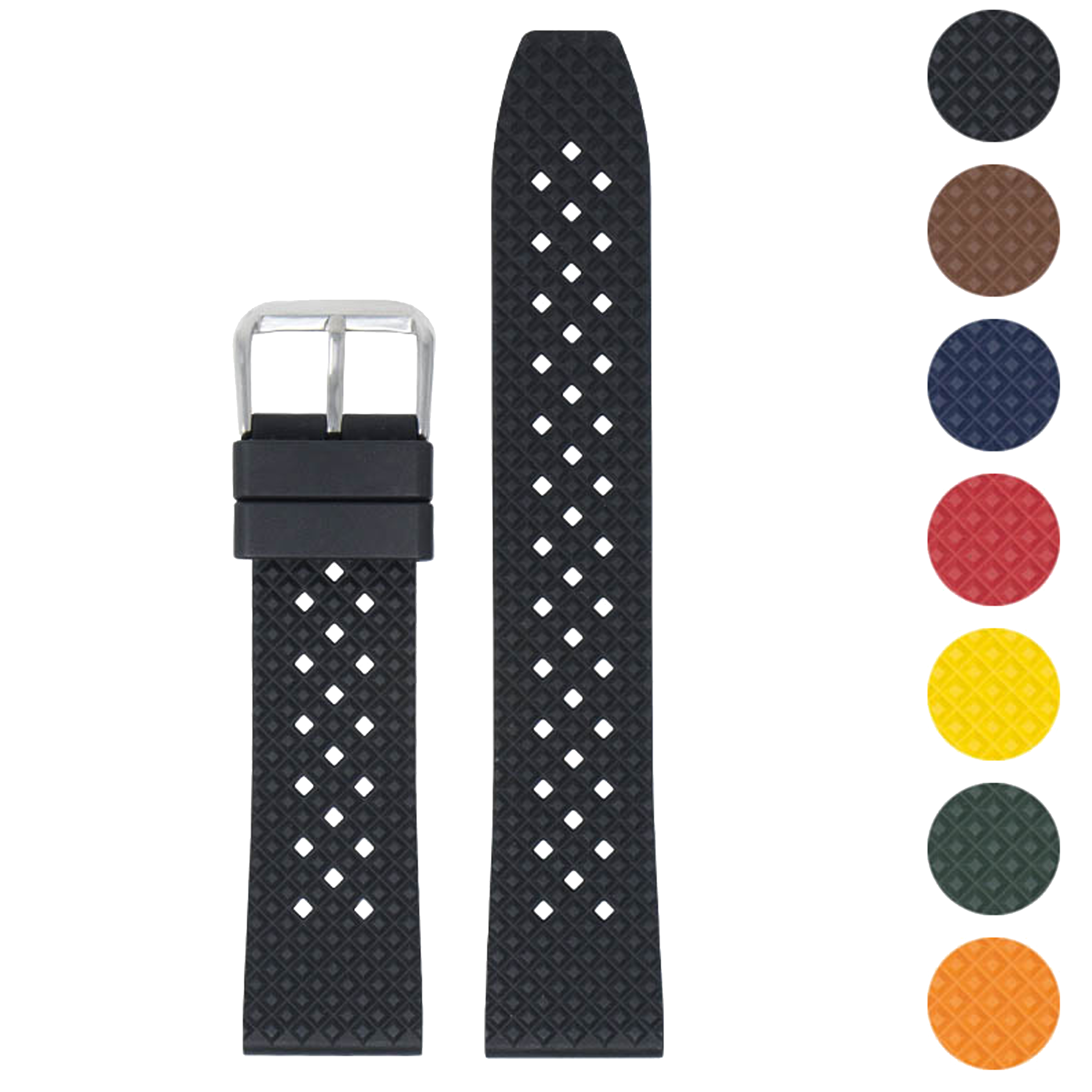 STRAPSCO Dassari FKM Textured Rubber strap Halifax Watch Company