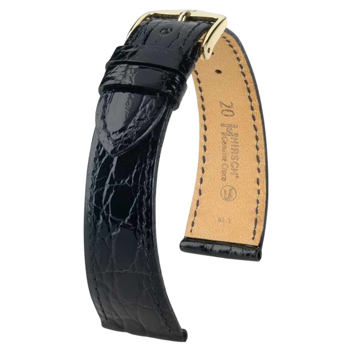 Hirsch Genuine Croco Leather Watch Strap