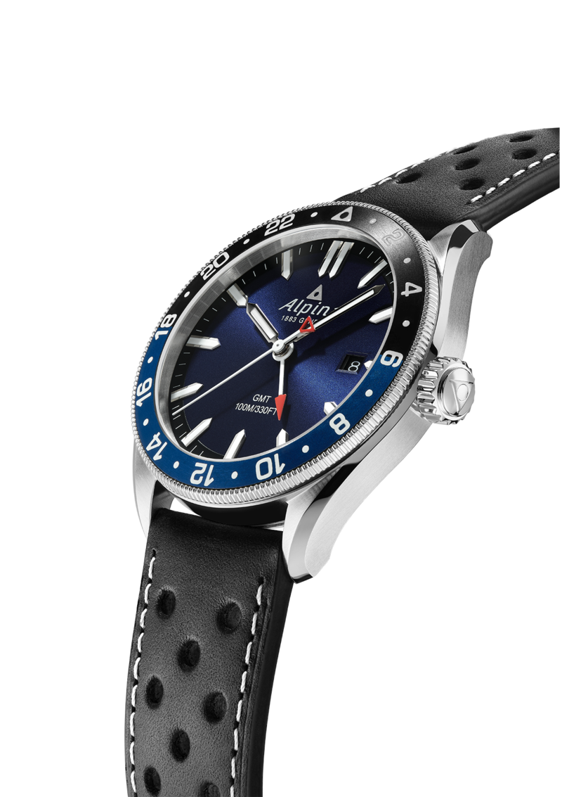 Alpina - ALPINER QUARTZ GMT Navy Blue Dial