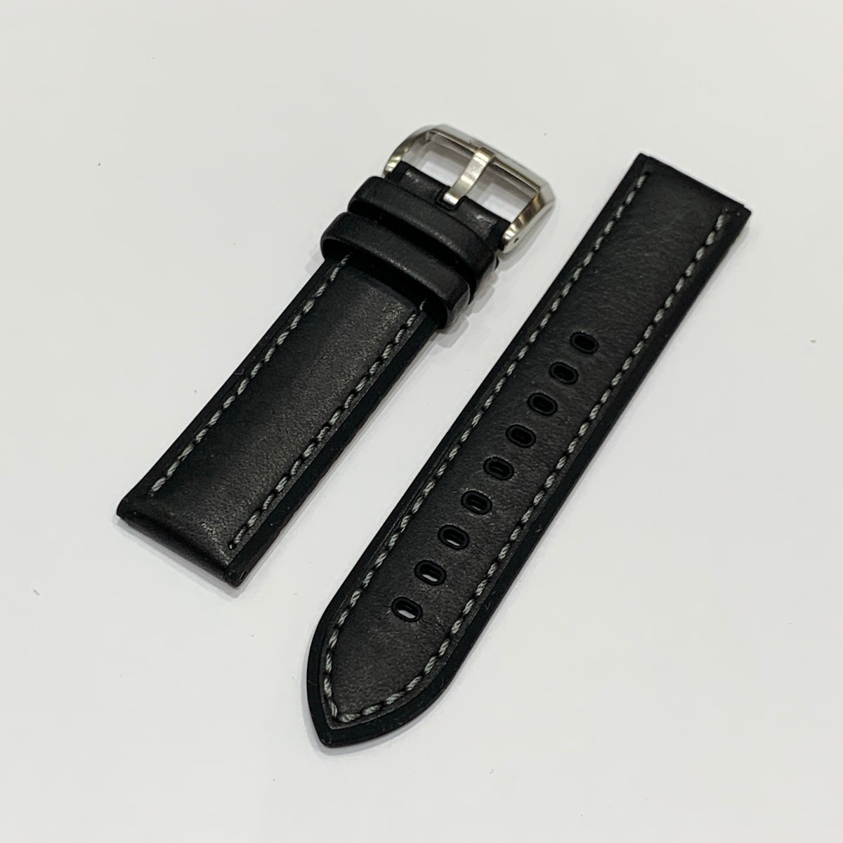 Alpine Watchstrap - Smooth Leather w. Silicone lining