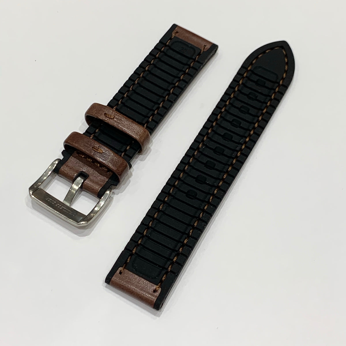 Alpine Watchstrap - Smooth Leather w. Silicone lining