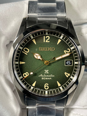 Seiko Alpinist SPB155 Prospex 38mm Green Dial – Carat & Co.