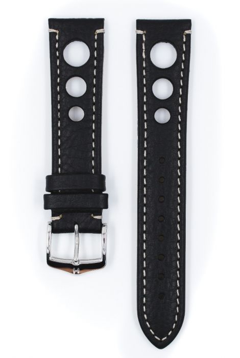 Hirsch RALLY Natural Leather Racing Watch Strap