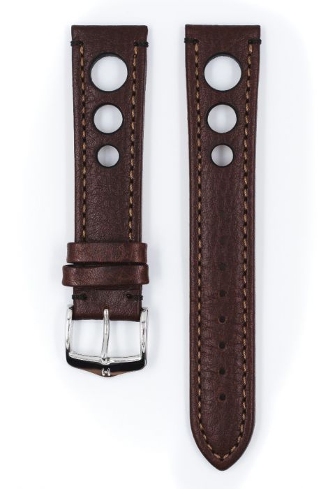 Hirsch RALLY Natural Leather Racing Watch Strap