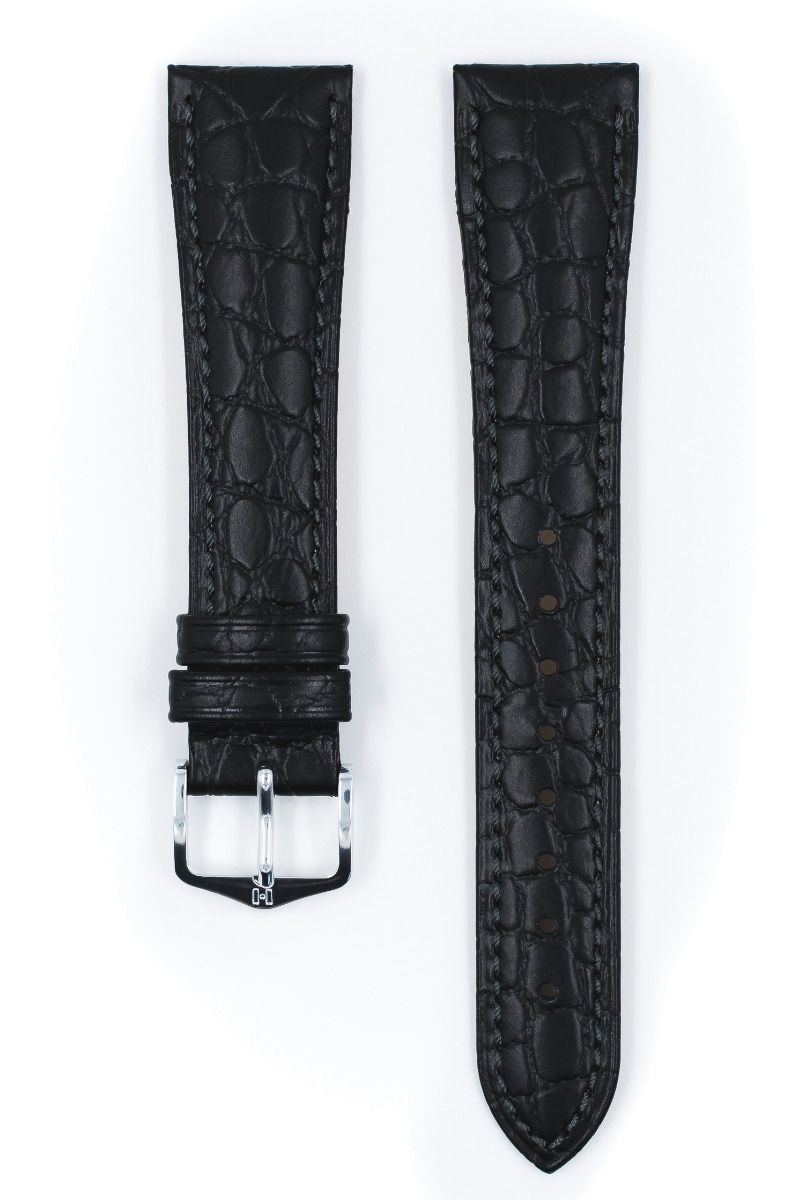 Hirsch ARISTOCRAT Croco Embossed Leather Watch Strap