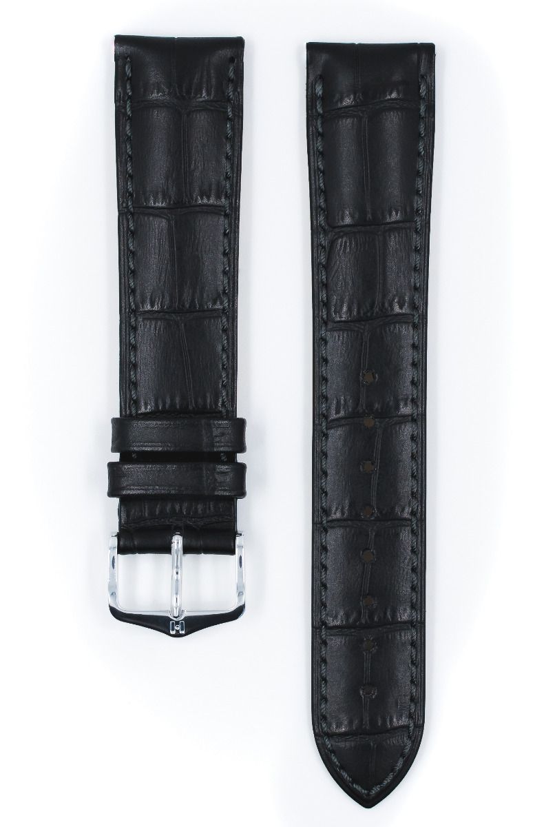 Hirsch DUKE Alligator Embossed Leather Watch Strap