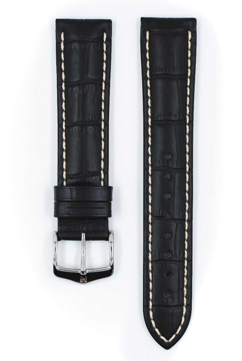 Hirsch MODENA Alligator Embossed Leather Watch Strap