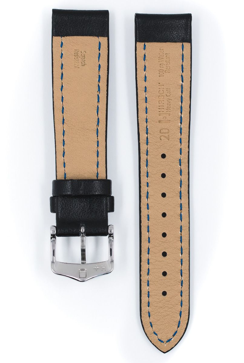 Hirsch HEAVY CALF Water-Resistant Calf Leather Watch Strap
